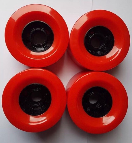 90mm red longboard - red, wheels