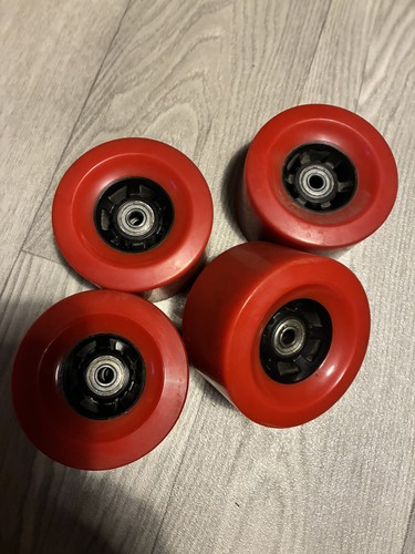 90mm red longboard wheels - 90mm,